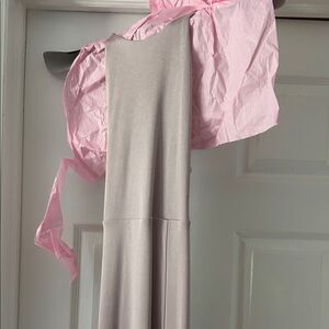 Express Light Pink Tie-Strap Top